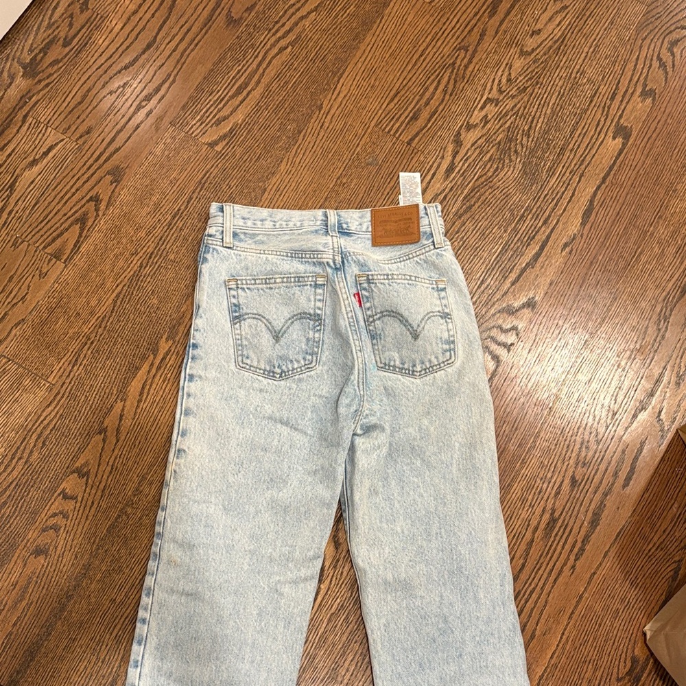 Levi's Light Blue Ribcage Straight Ankle Women’s Jeans